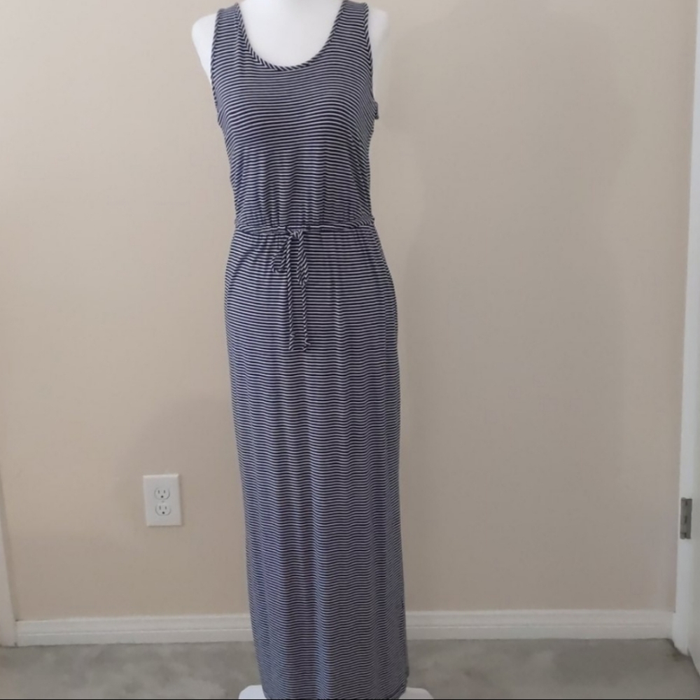 Navy & white Banana Republic dress
